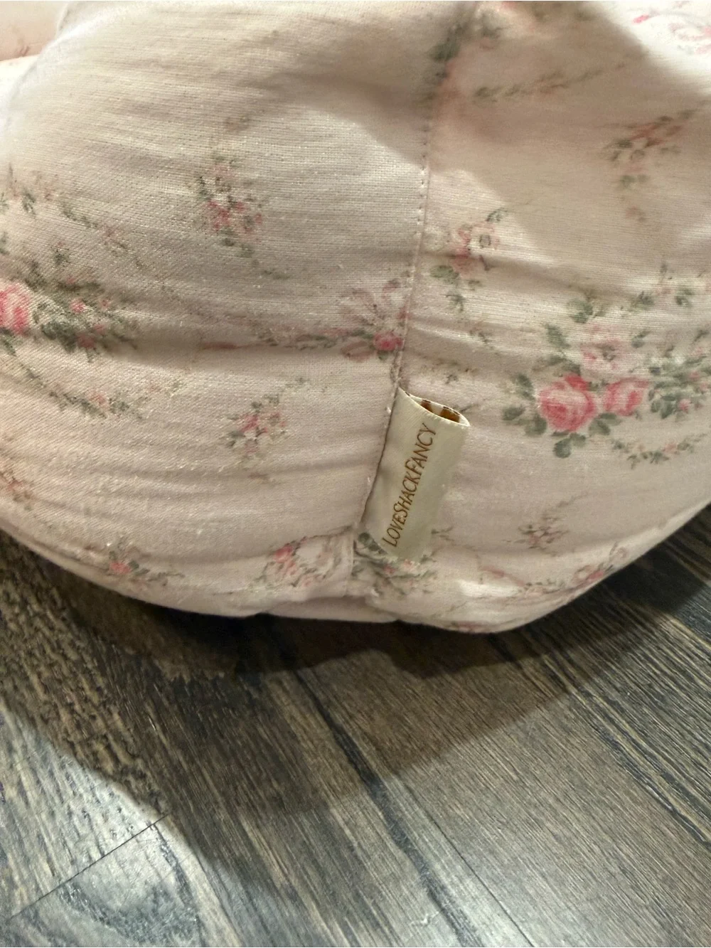 LoveShackFancy Pink Floral Pet Bed
